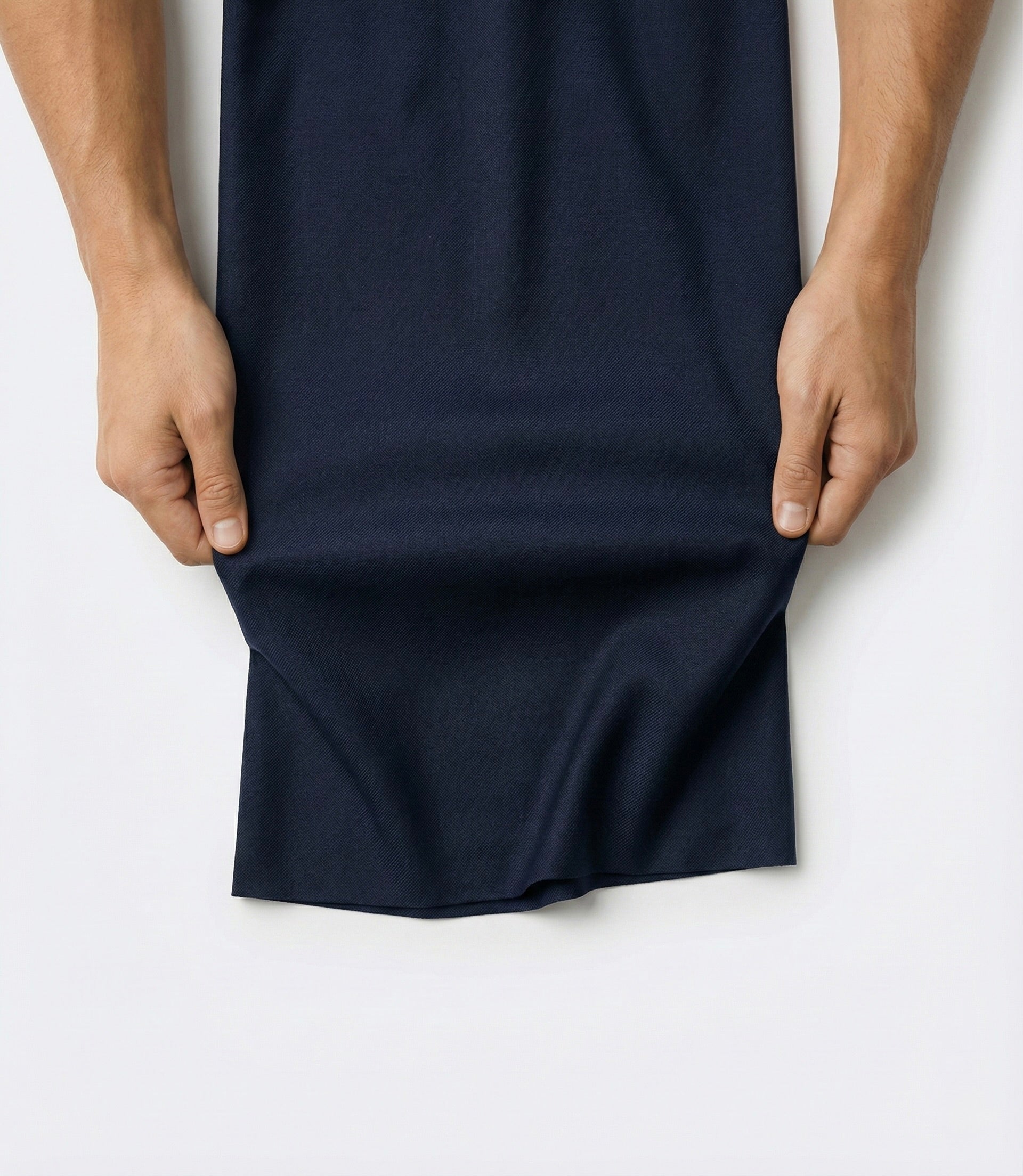Zane Barläs high-twist wool recovery, double breasted suit fabric performance