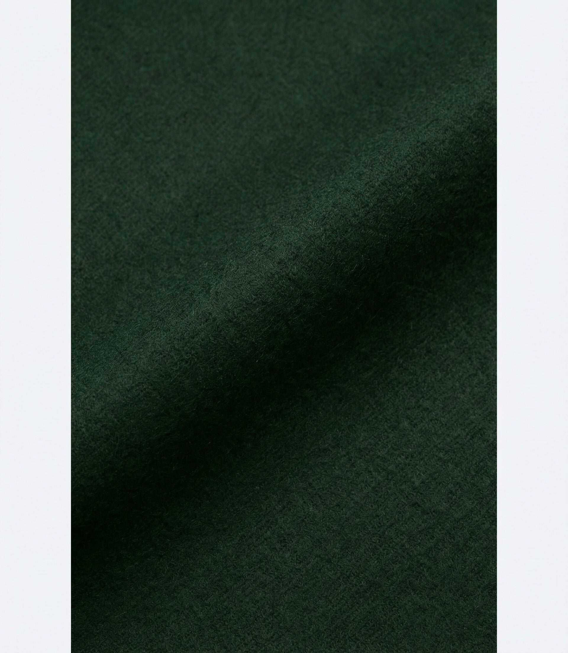 Zane Barläs Green Wool Overcoat, soft hand feel wool and cashmere blend