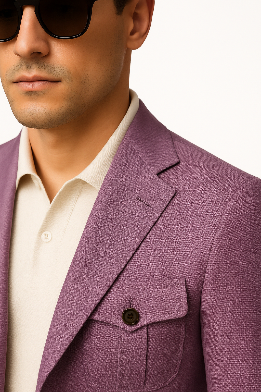 Purple Linen Jacket