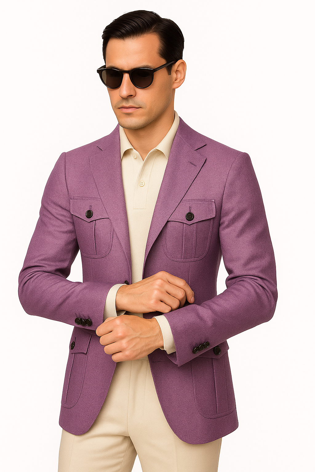 Purple Linen Jacket