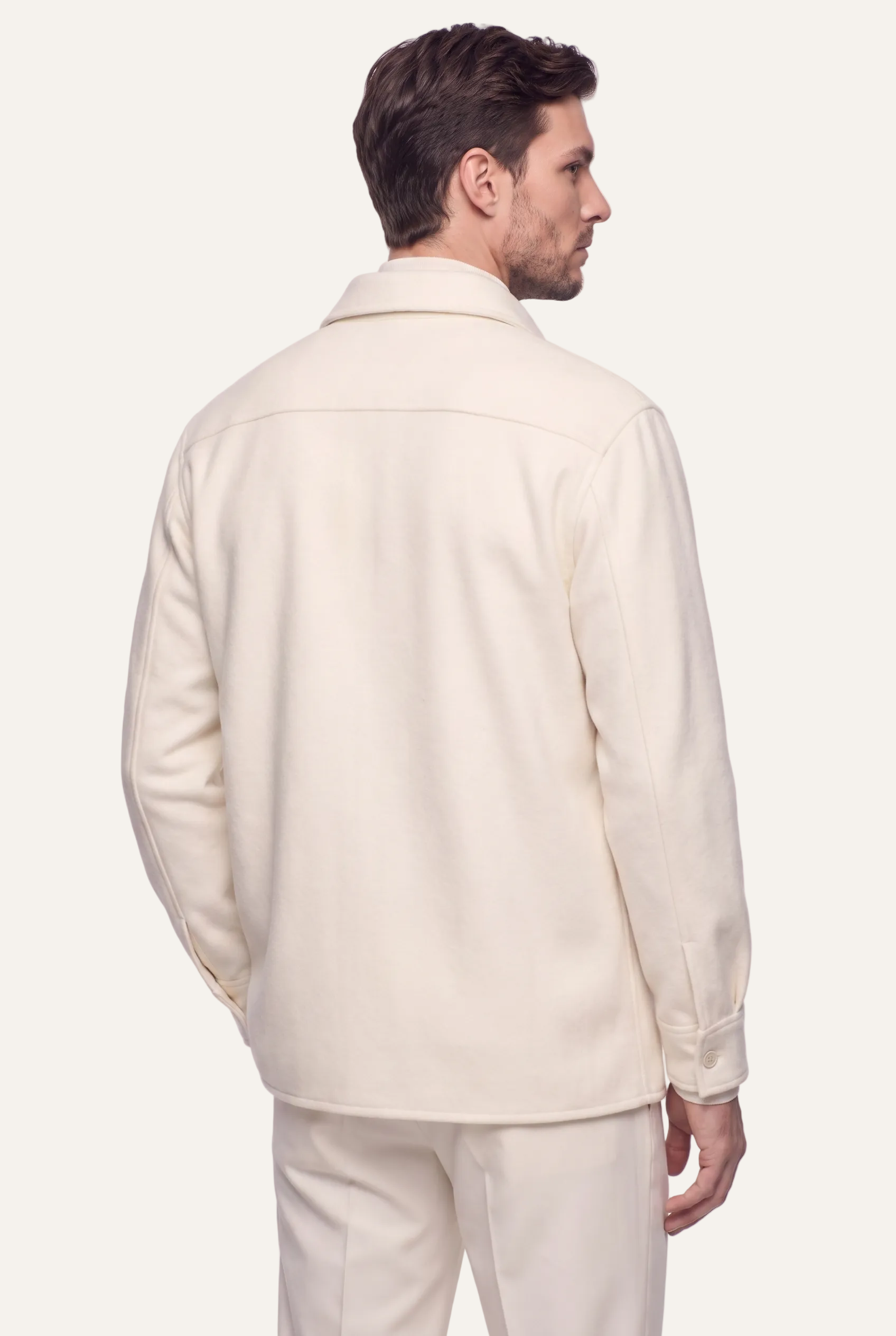 Off-White Shirt Jacket, three quarter back view