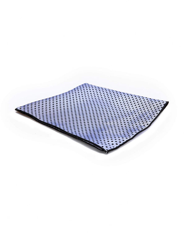 Zane Barläs Violet Silk Pocket Square — on white background