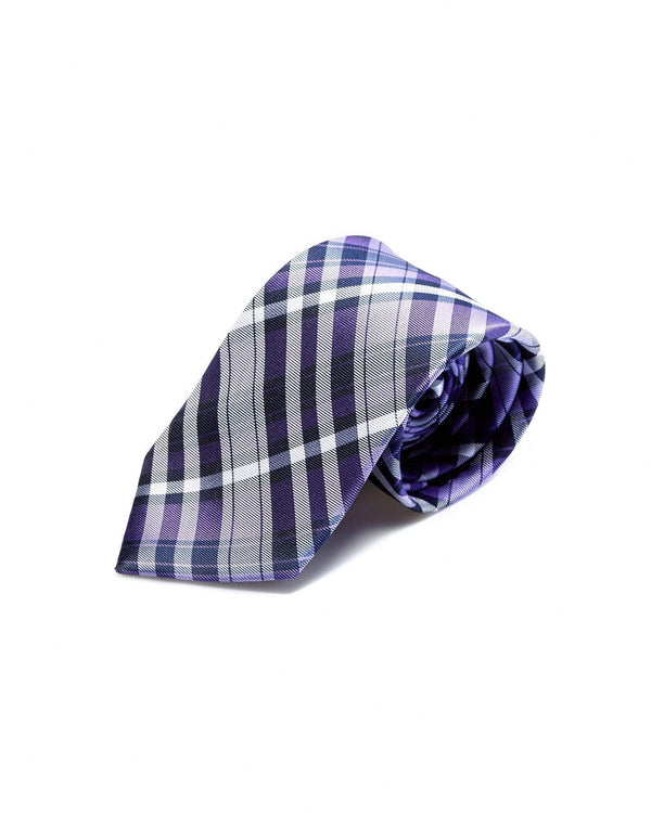 Zane Barläs Lavender Silk Tie — on white background