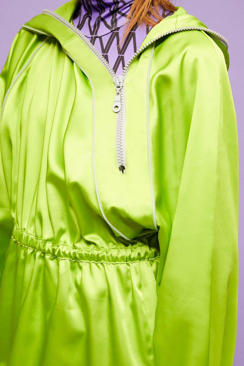 Asymmetric Collar Mini Dress (Final Sale)