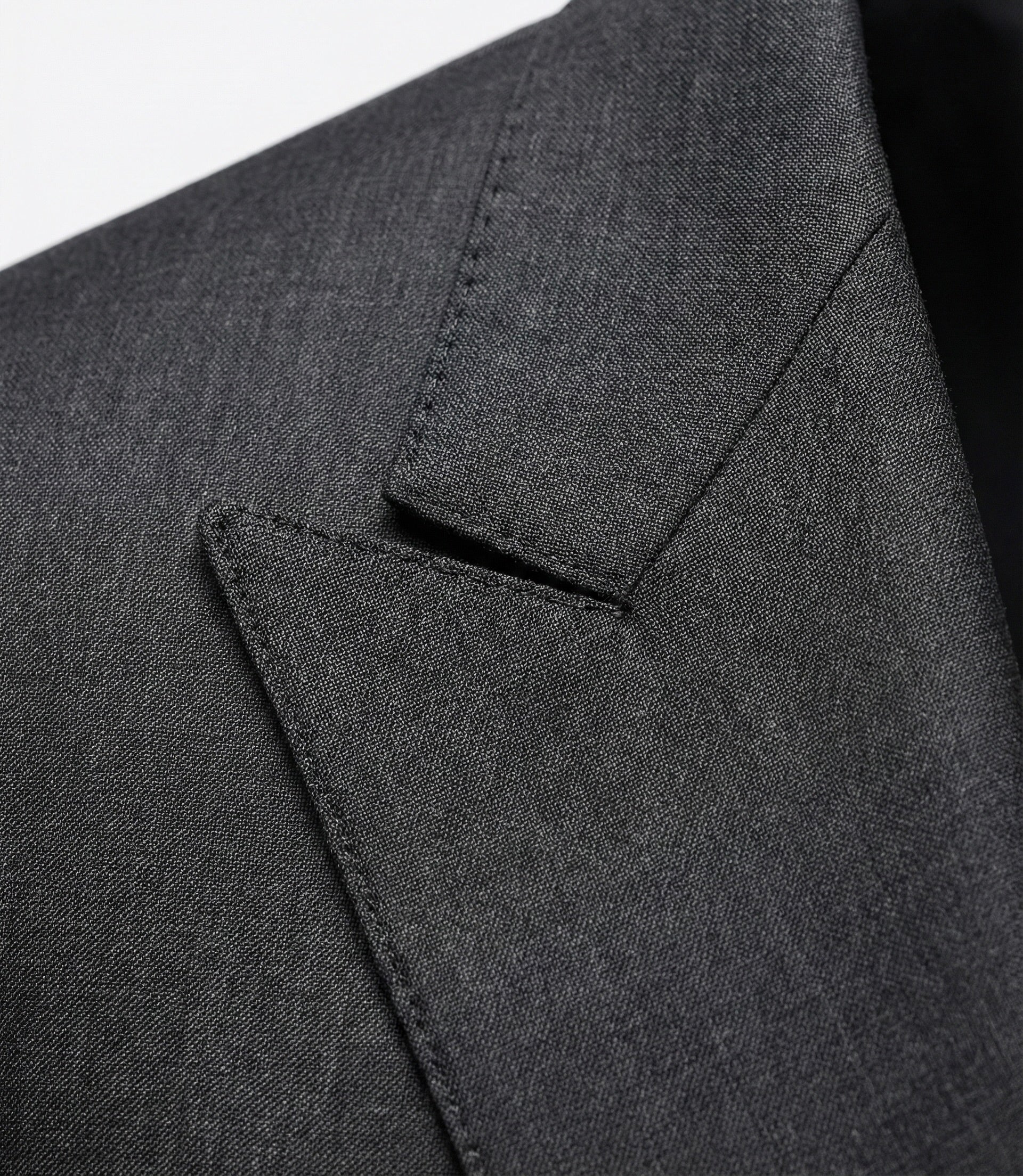 Zane Barläs Grey Double Breasted Suit, AMF pick stitching lapel hand-stitching