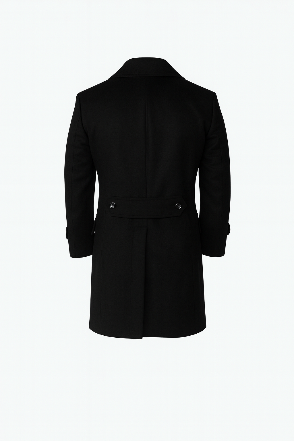 Black Cashmere Overcoat
