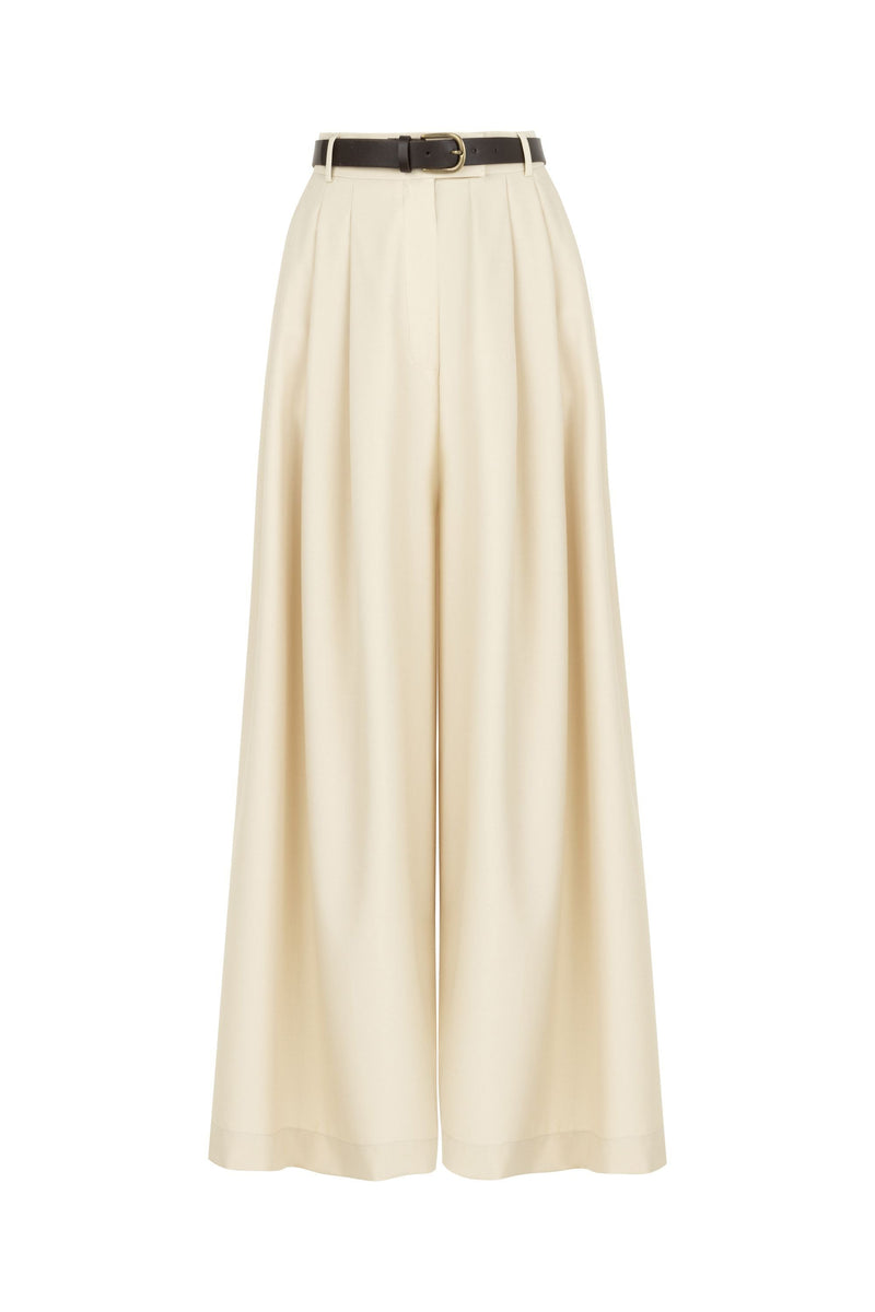 Belted Palazzo Trousers