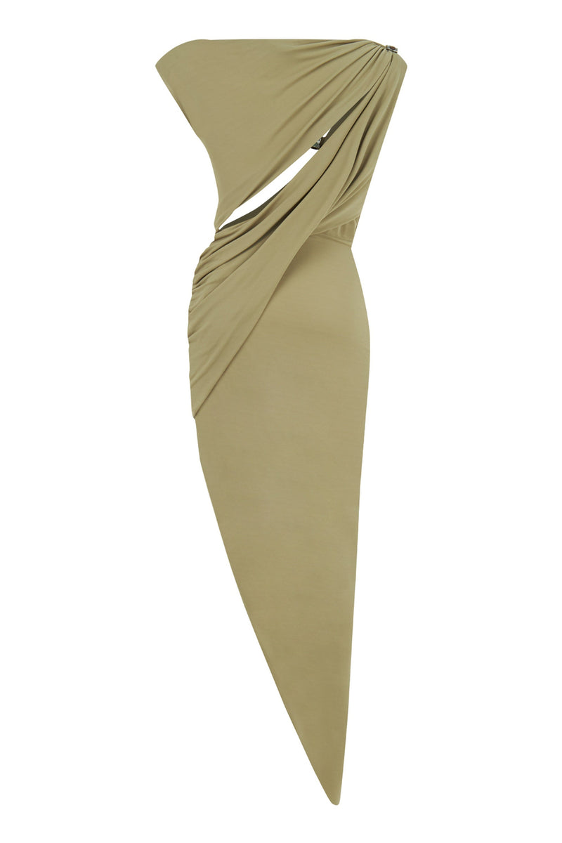 Accessory Detailed Midi Dress