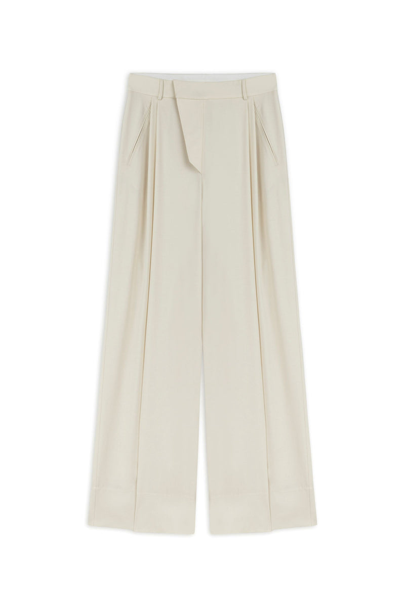 Asymmetric Placket Detail Pants