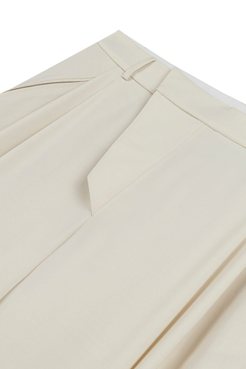 Asymmetric Placket Detail Pants