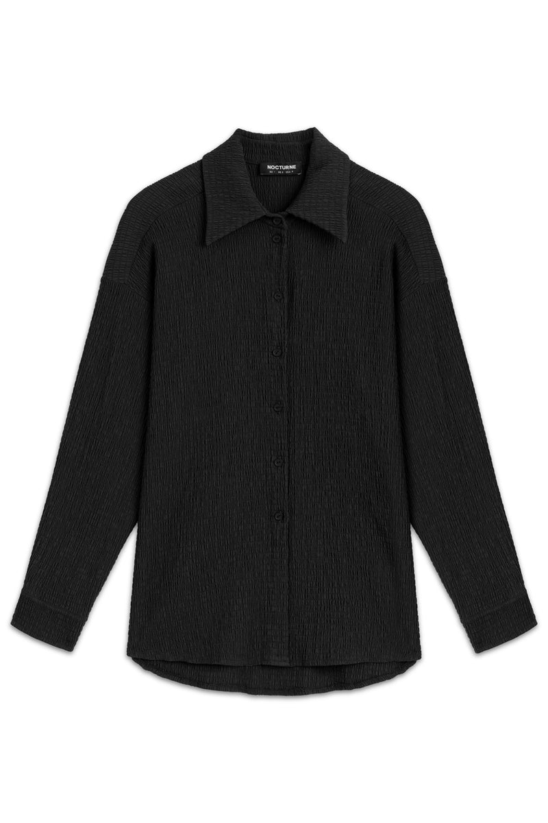 Crumpled Fabric Draped Shirt