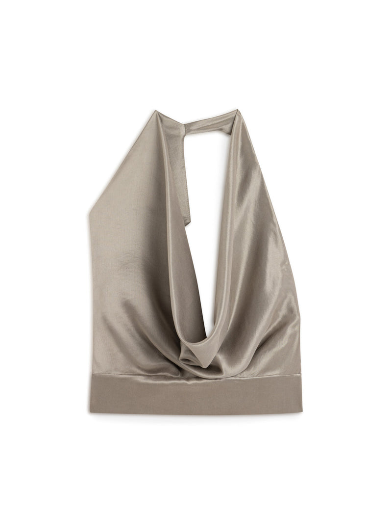 Backless Belted Blouse