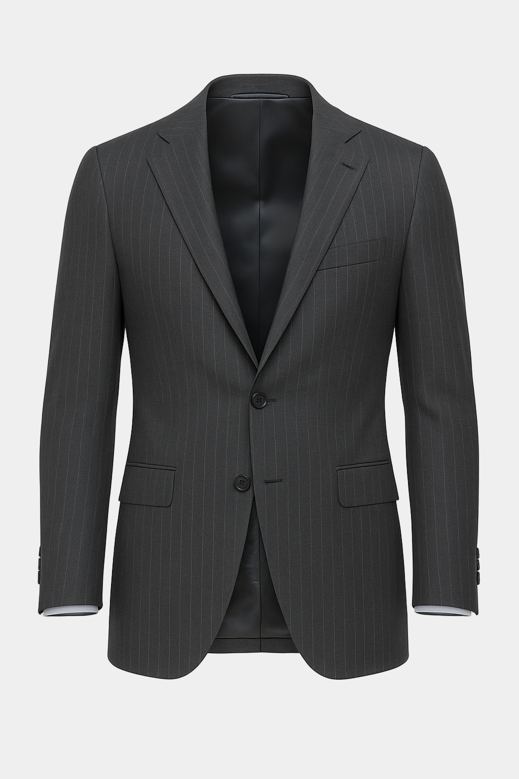 Zane Barläs Monaco Grey Pinstripe Suit, ghost mannequin shape retention