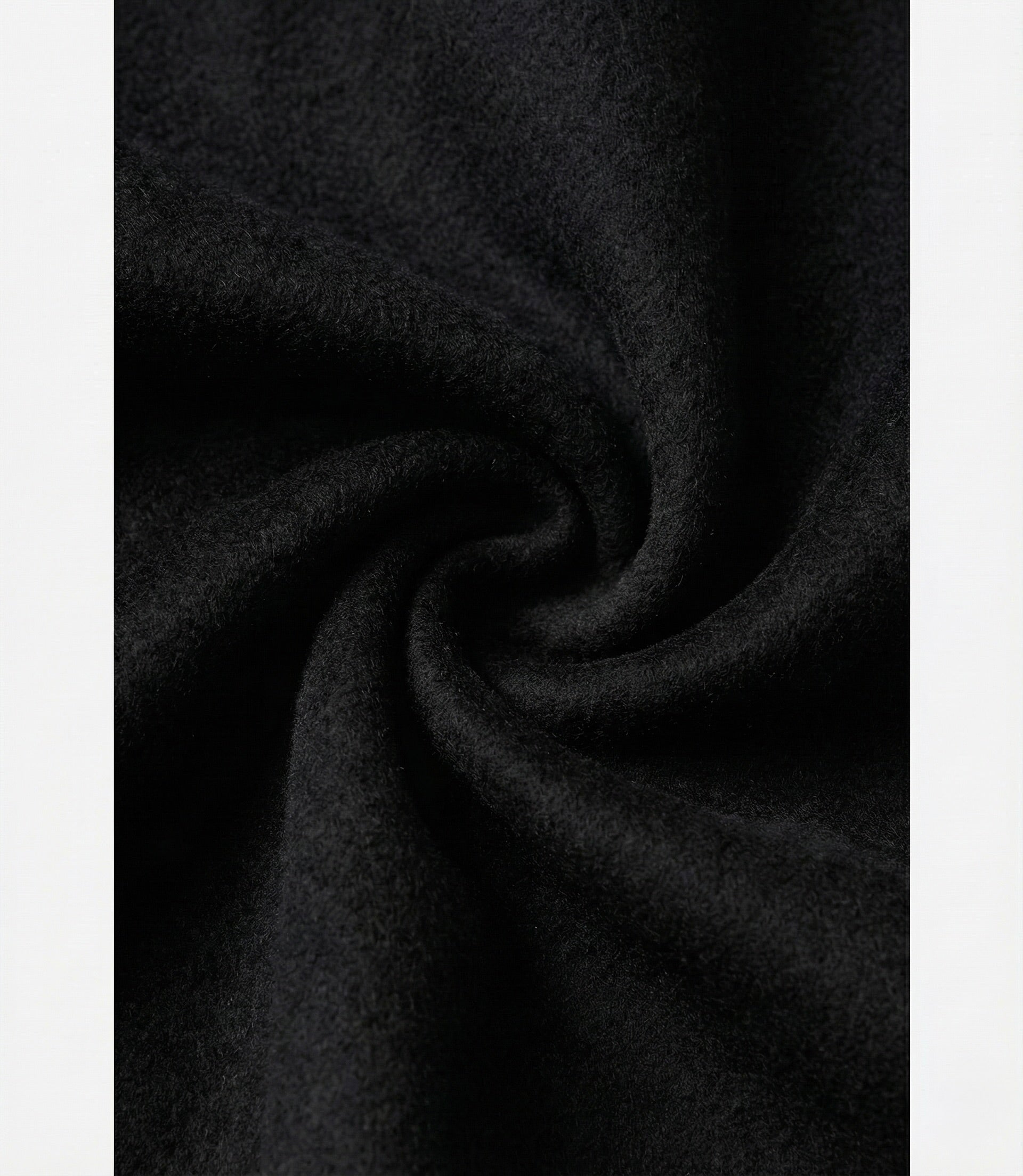 Zane Barläs Black Cashmere Overcoat, soft hand feel cashmere and wool blend