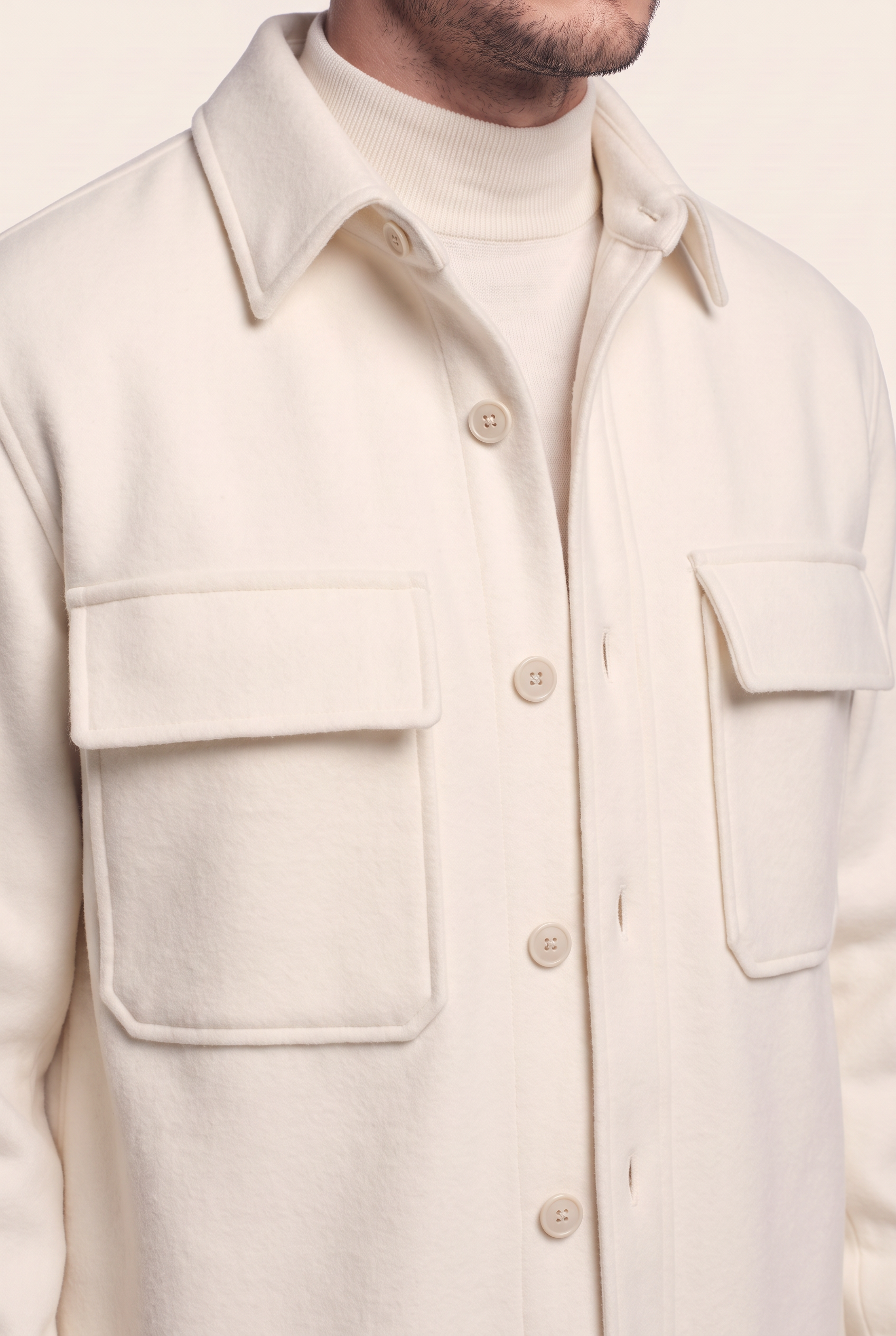 Off-White Shirt Jacket, chest pocket detail