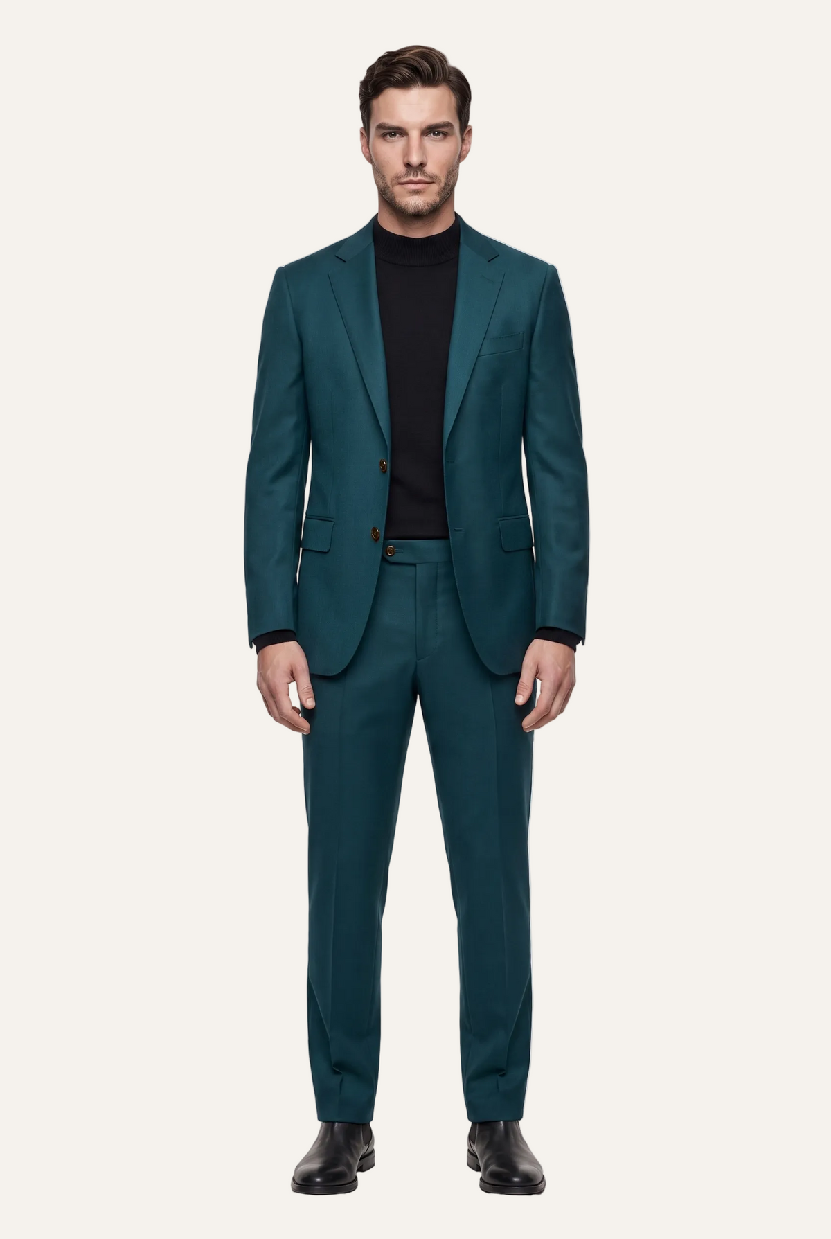 Oxford Turquoise Suit, full front view
