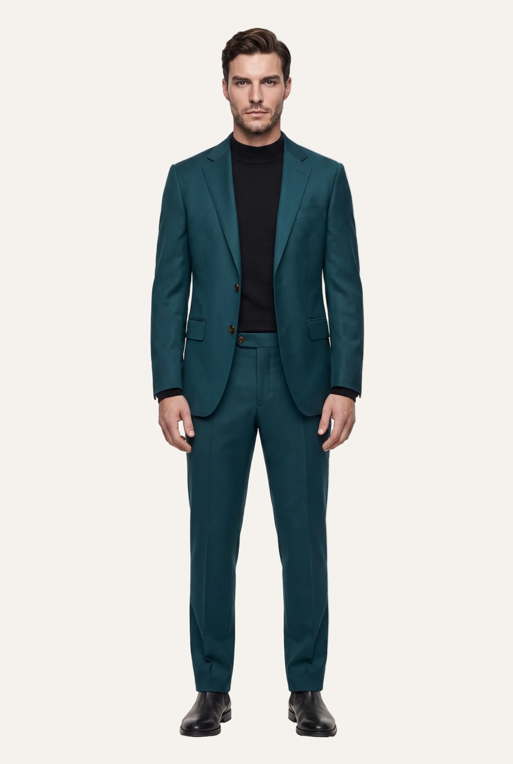 Oxford Turquoise Suit, full front view