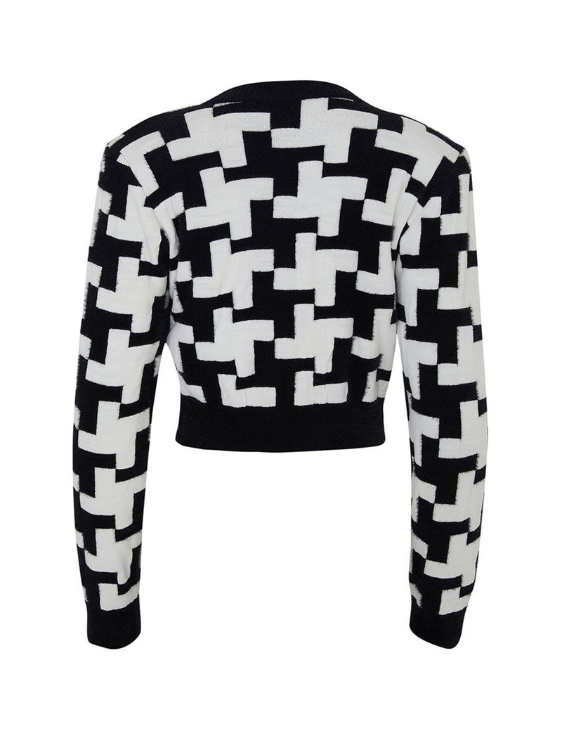 Printed Knit Sweater