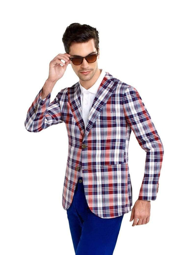 Saint Tropez Red Check