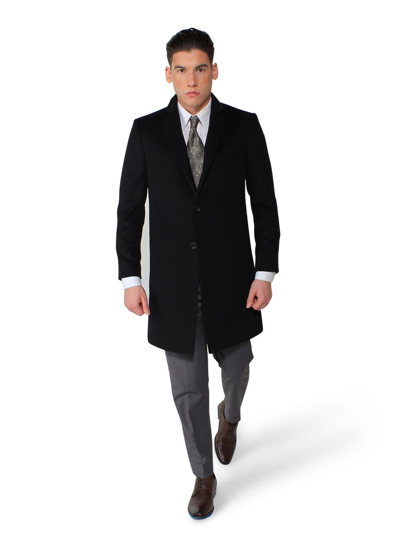 Black Camel Overcoat - Rental