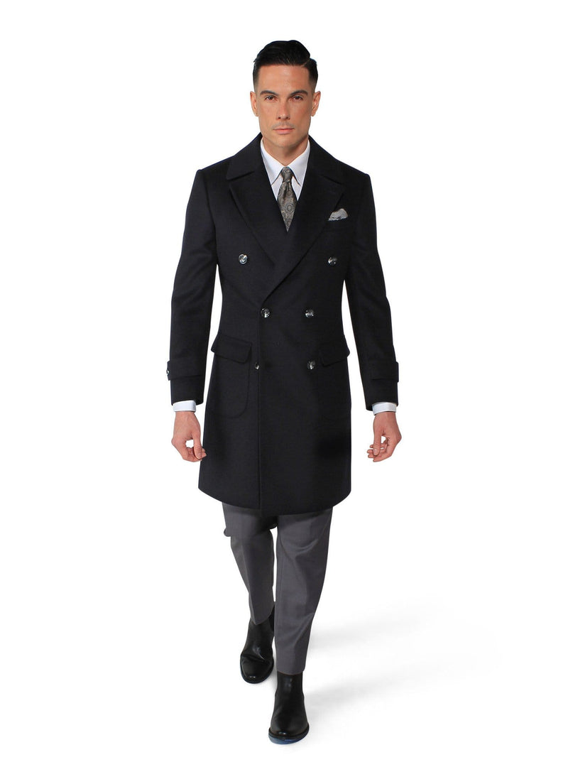 Black Camel Overcoat - Rental