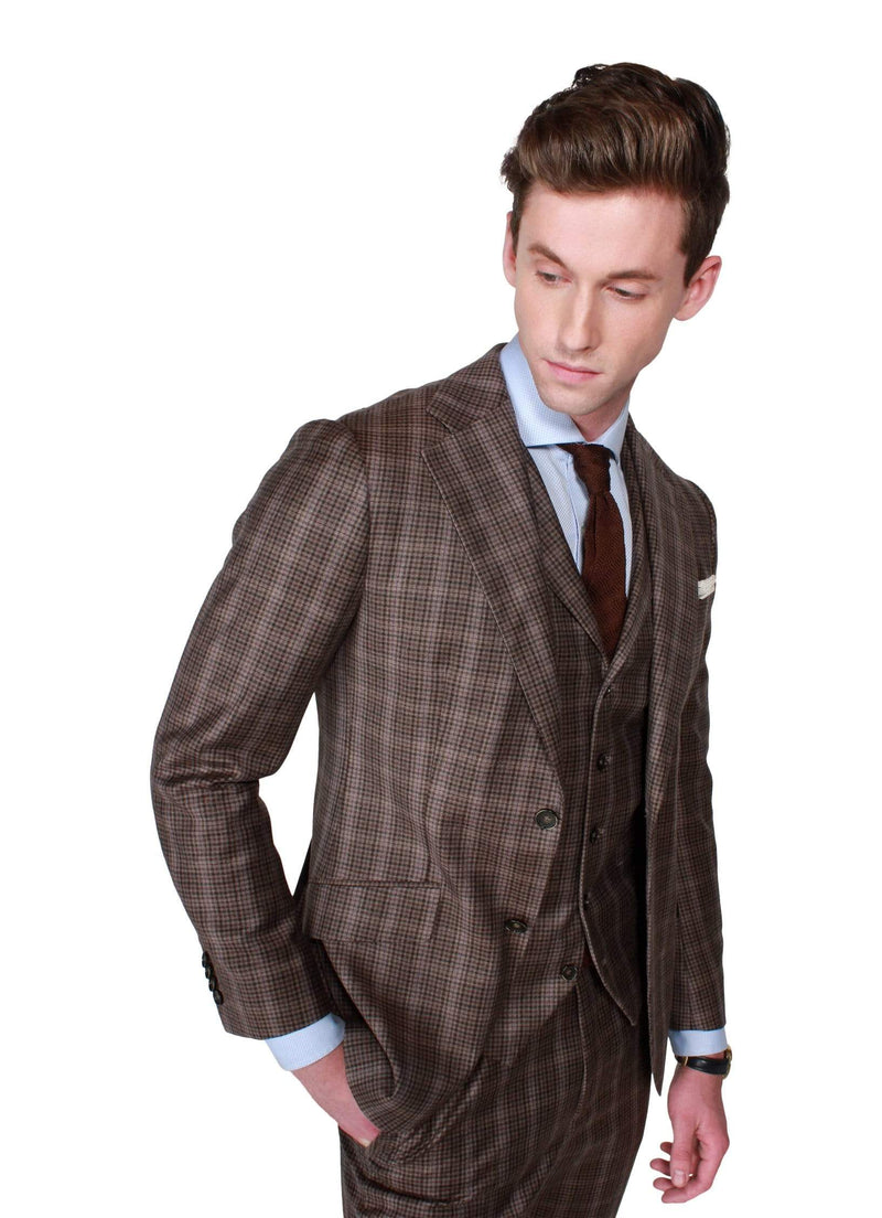 Brown Check Suit - Rental