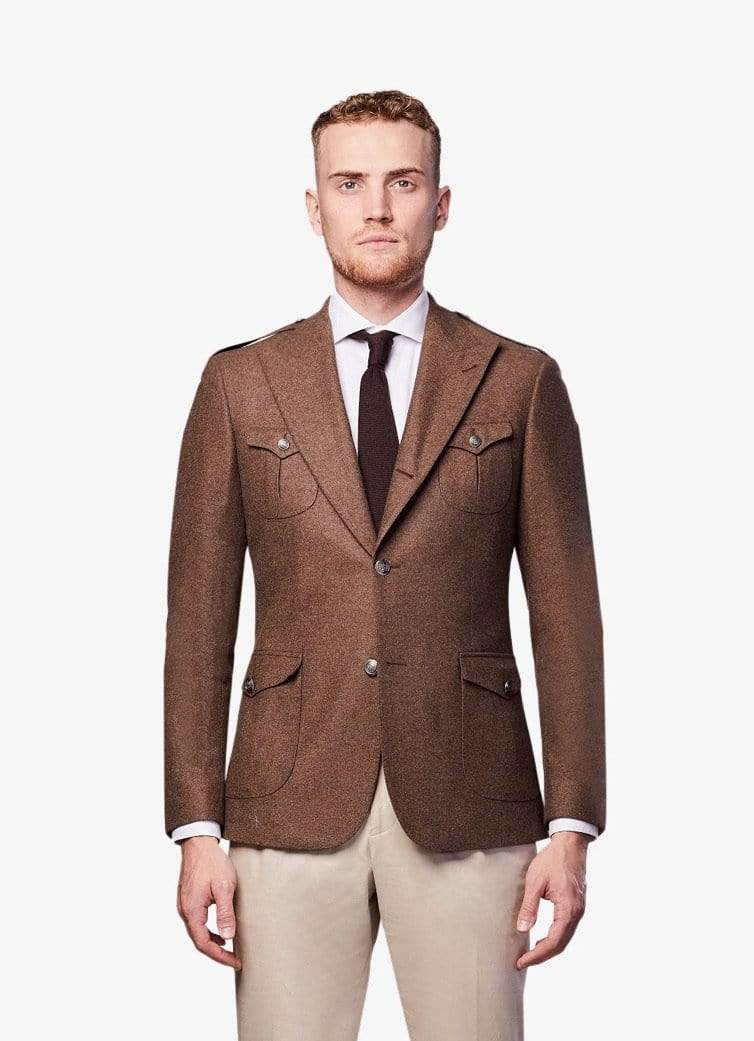 Brown Safari Blazer - Rental