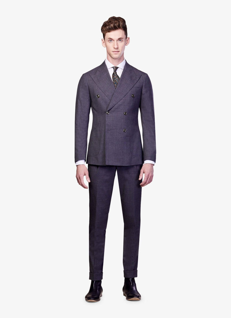 Grey Double Breasted Suit - Rental