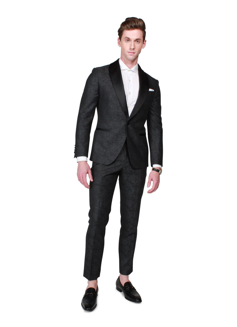 Grey Statement Tuxedo - Rental