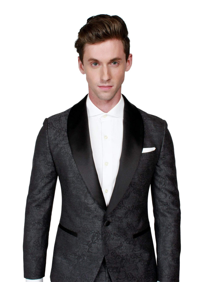 Grey Statement Tuxedo - Rental