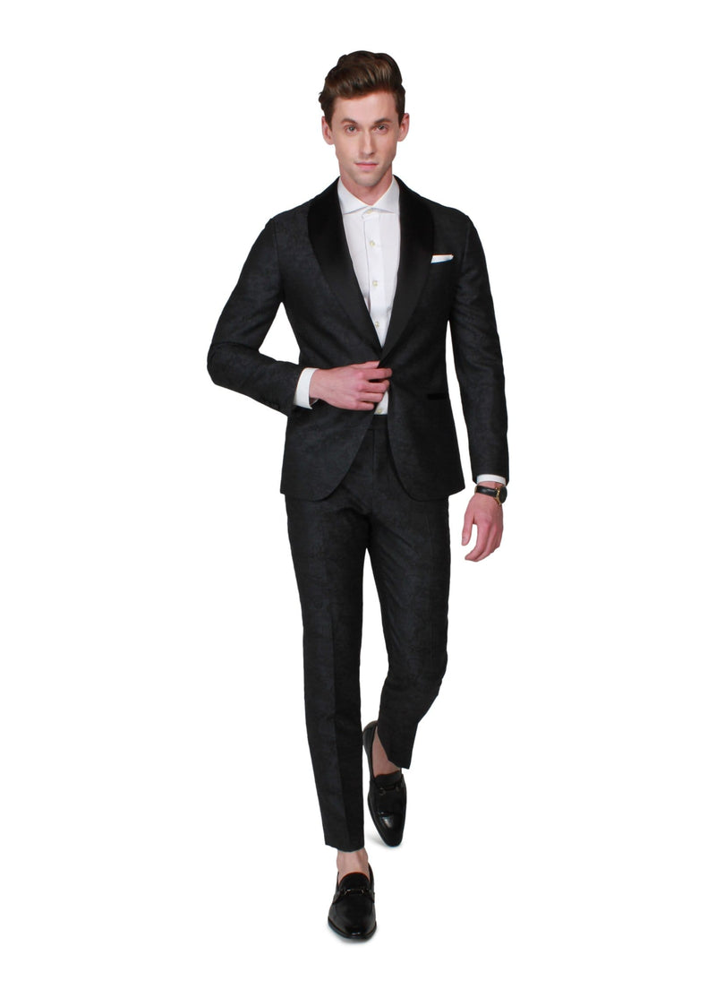 Grey Statement Tuxedo - Rental