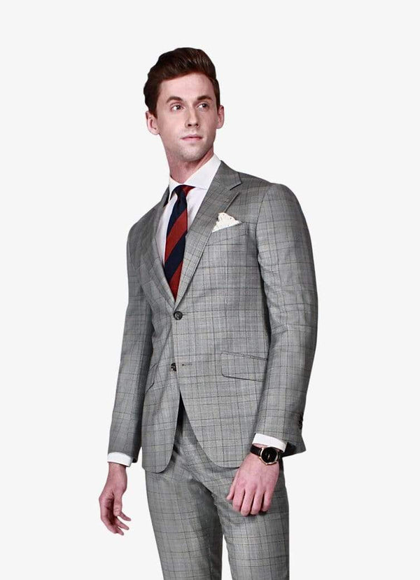 Oxford Grey Check Suit - Rental