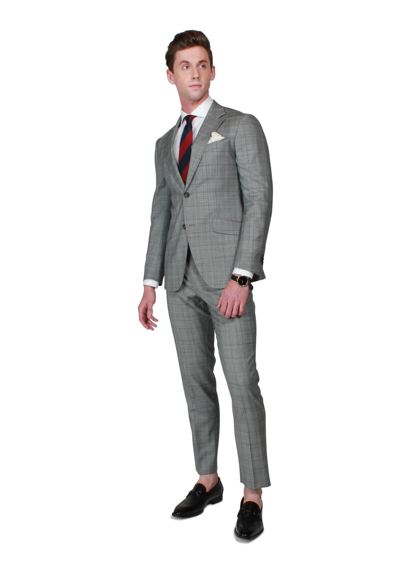 Oxford Grey Check Suit - Rental