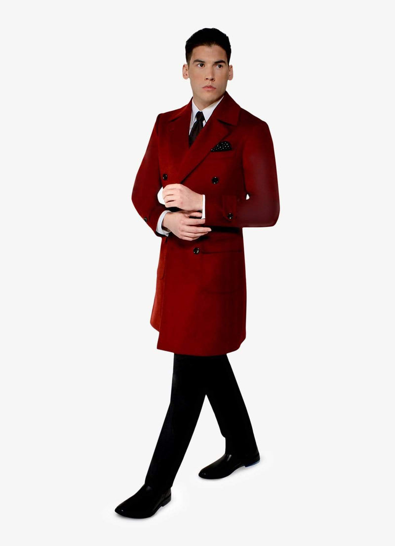 Red Cashmere Overcoat - GQ Exclusive