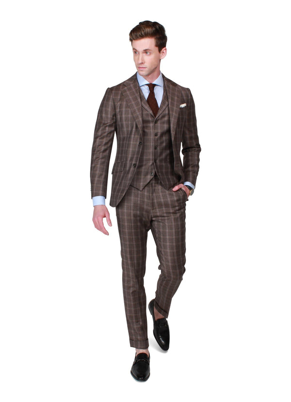 Brown Check Suit