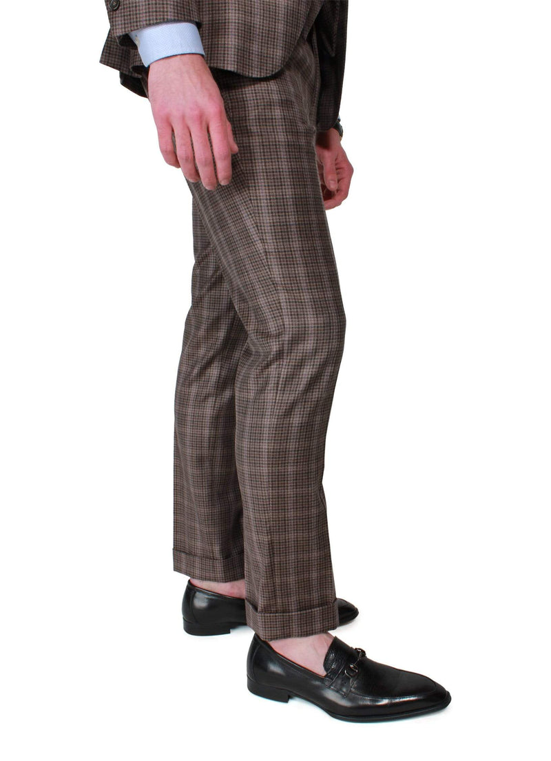 Brown Check Suit