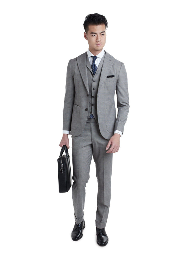 Saint Tropez Grey Houndstooth