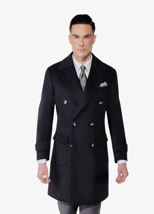 Black Cashmere Overcoat