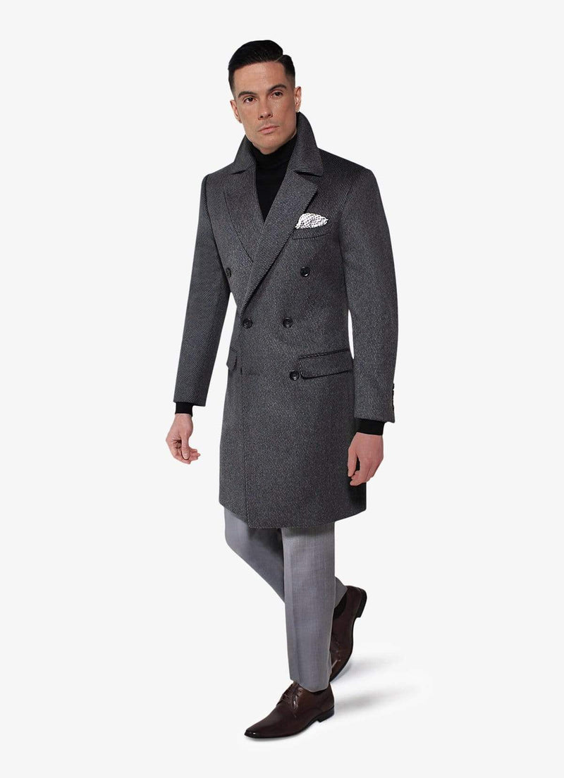 Grey Alpaca Overcoat