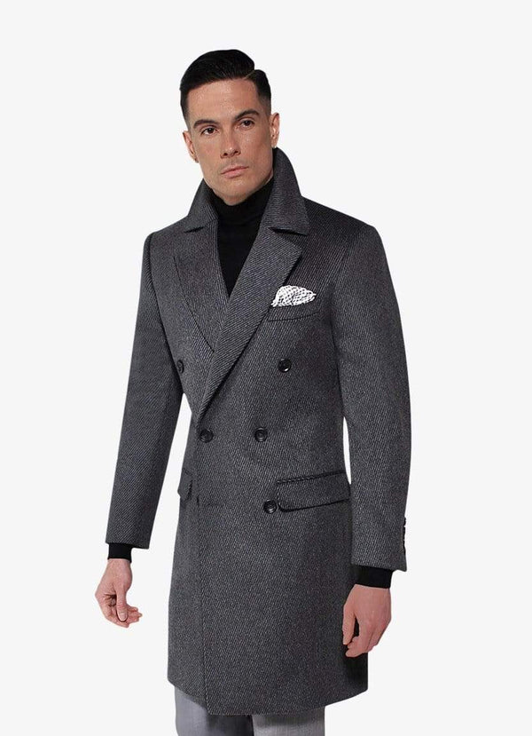 Grey Alpaca Overcoat