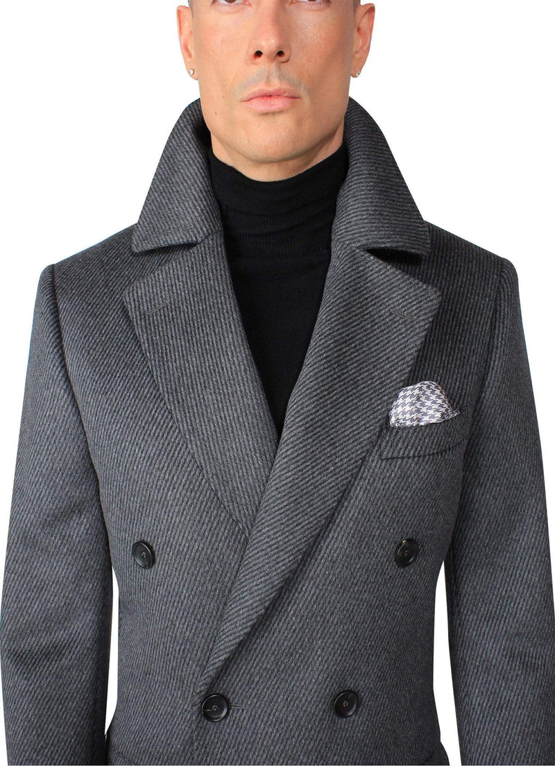 Grey Alpaca Overcoat