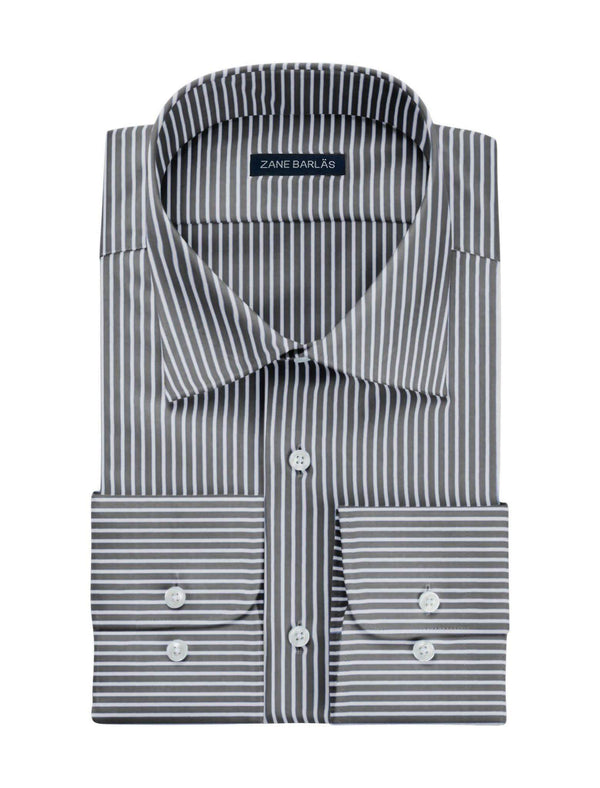 CHARCOAL STRIPE SHIRT