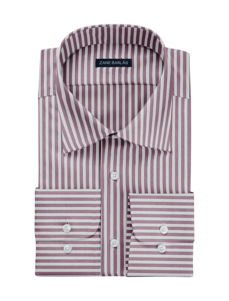 PINK AND WHITE STRIPES SHIRT