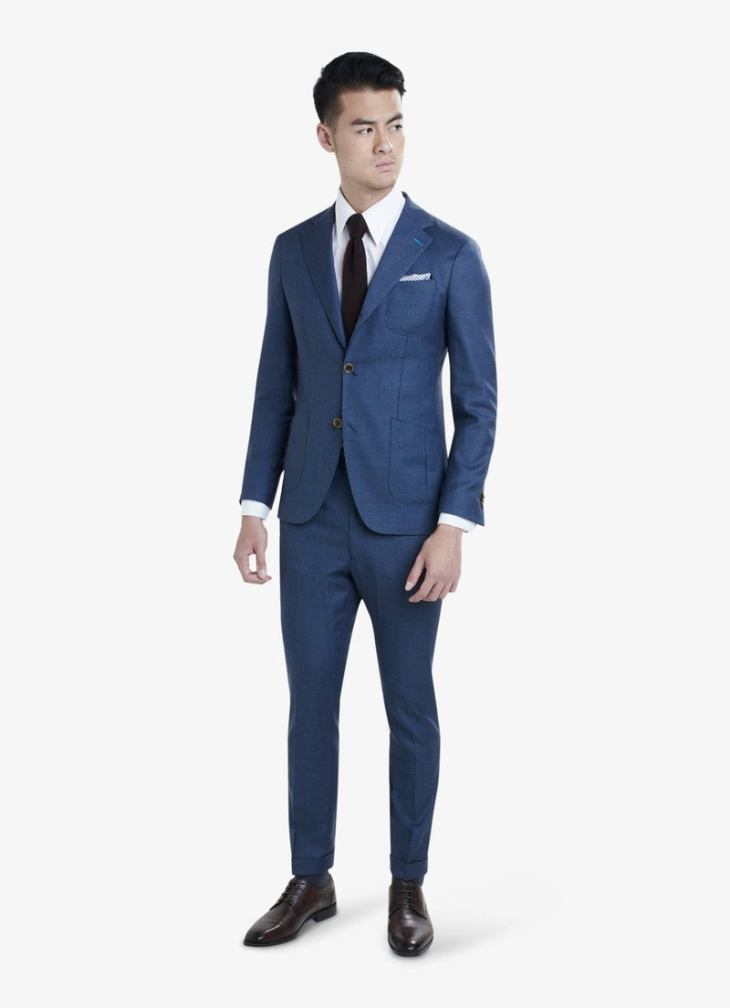 Blue Houndstooth Suit