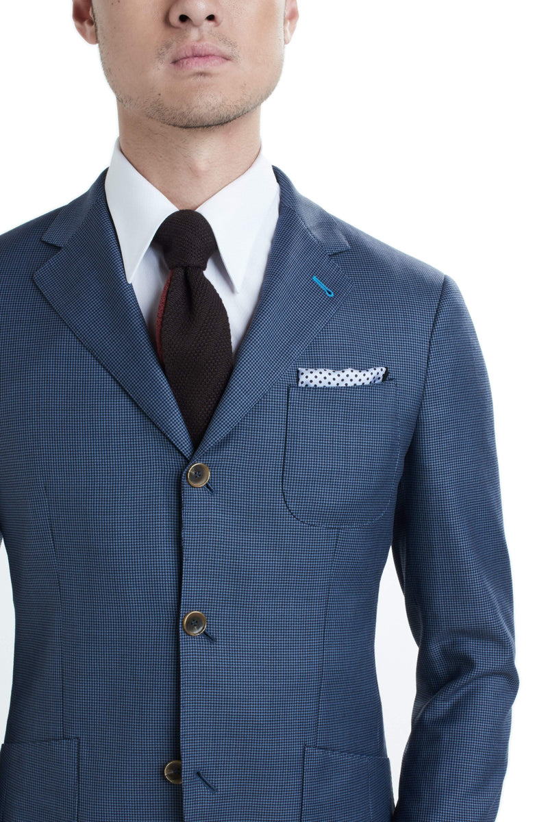 Blue Houndstooth Suit