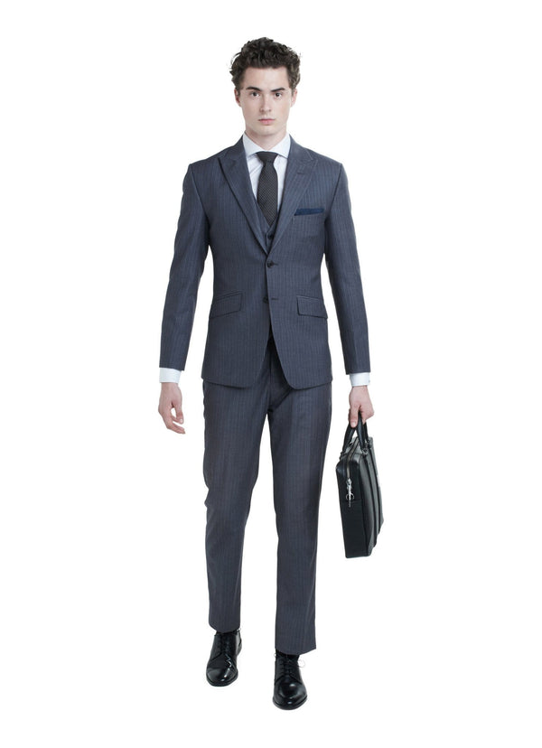 Grey Pinstripe Suit