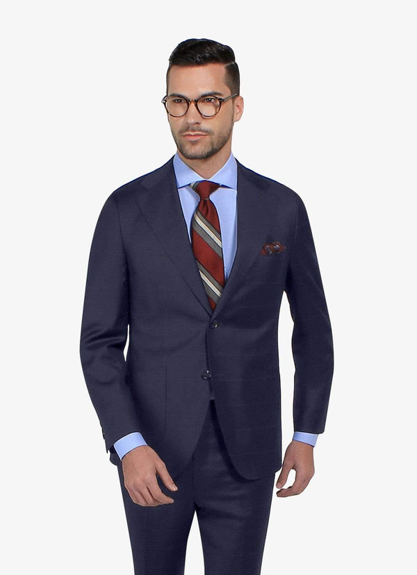 Oxford Navy Windowpane