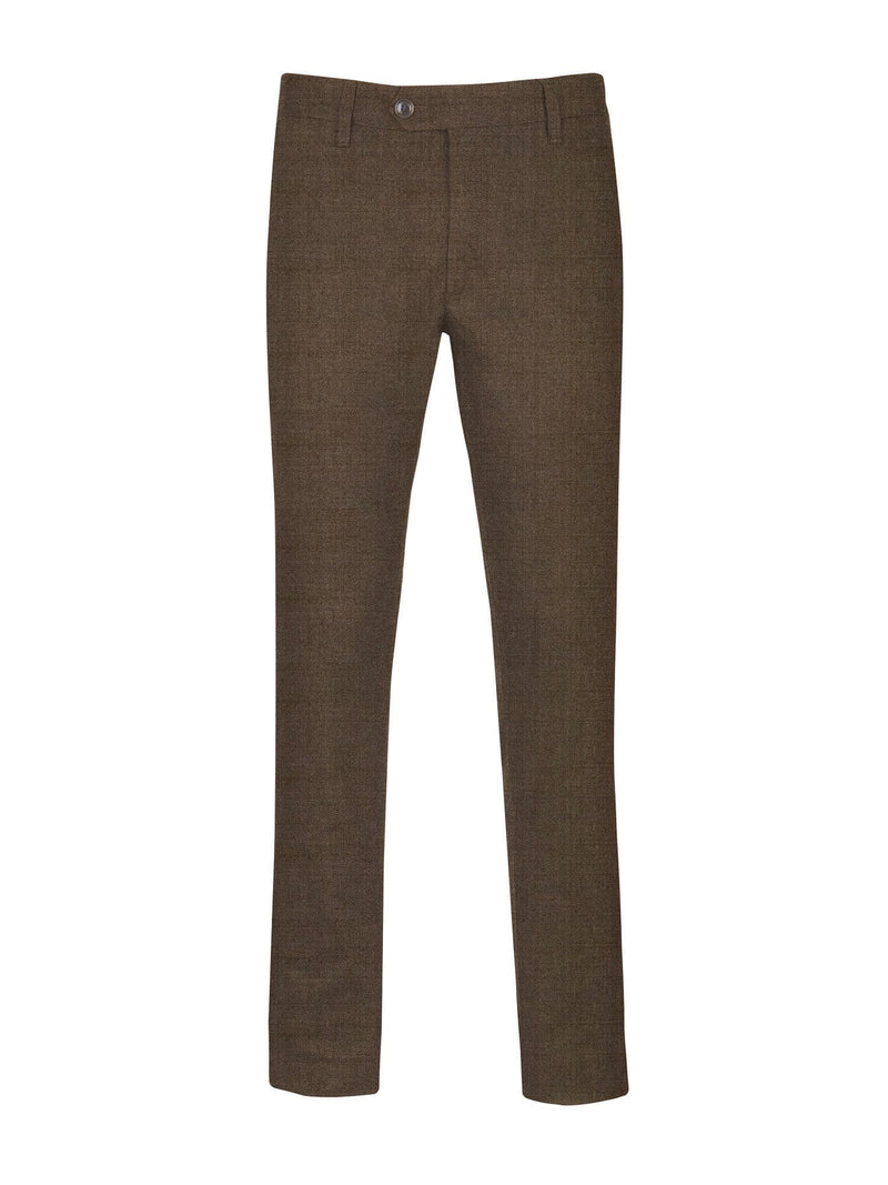 Medium Brown Plain Trousers