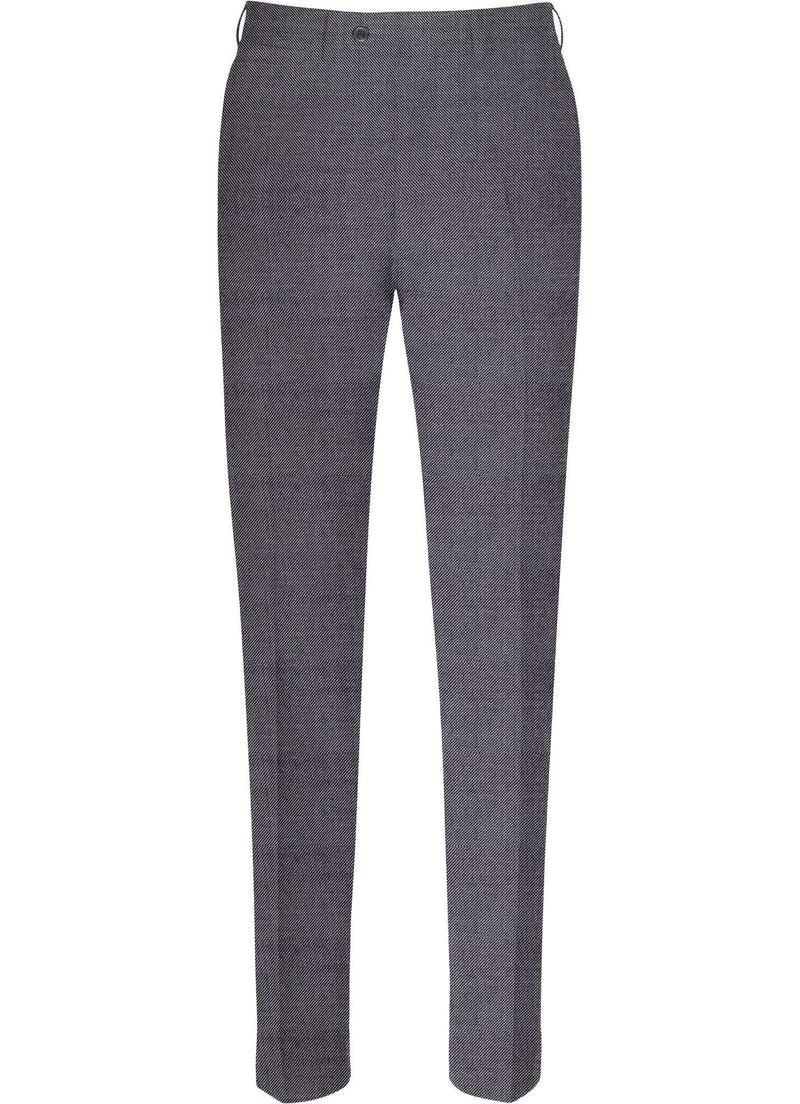 Washed Grey Textured Trousers