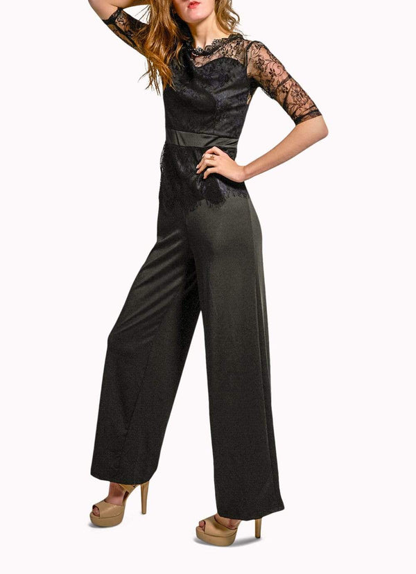 Black Lace Jumpsuit